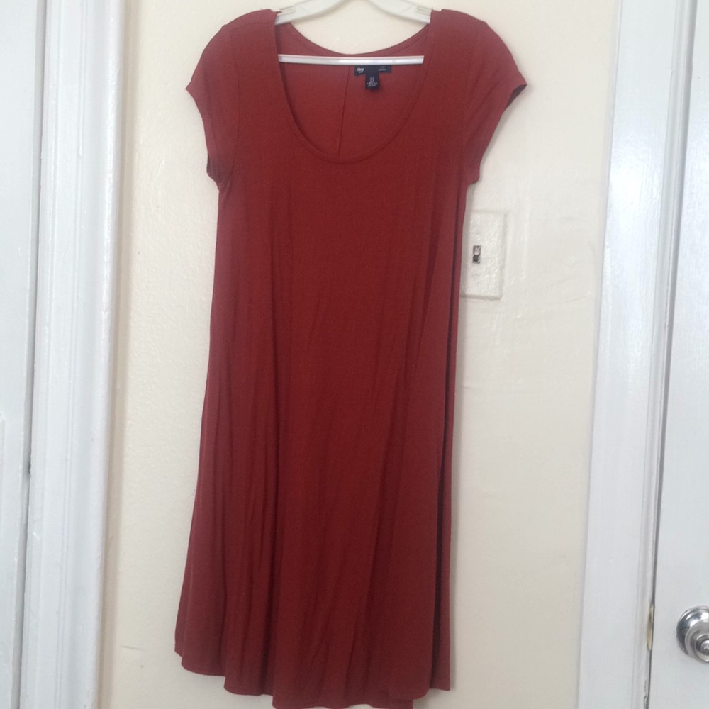 Rusty Orange Gap Dress
